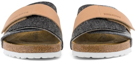 CONCEPTS x Birkenstock 京都 皮革 羊毛氈 舒適百搭 一字拖鞋 女款 灰黑 Lookbook CONCEPTS x Birkenstock 京都 皮革 羊毛氈 舒適百搭 一字拖鞋 女款 灰黑