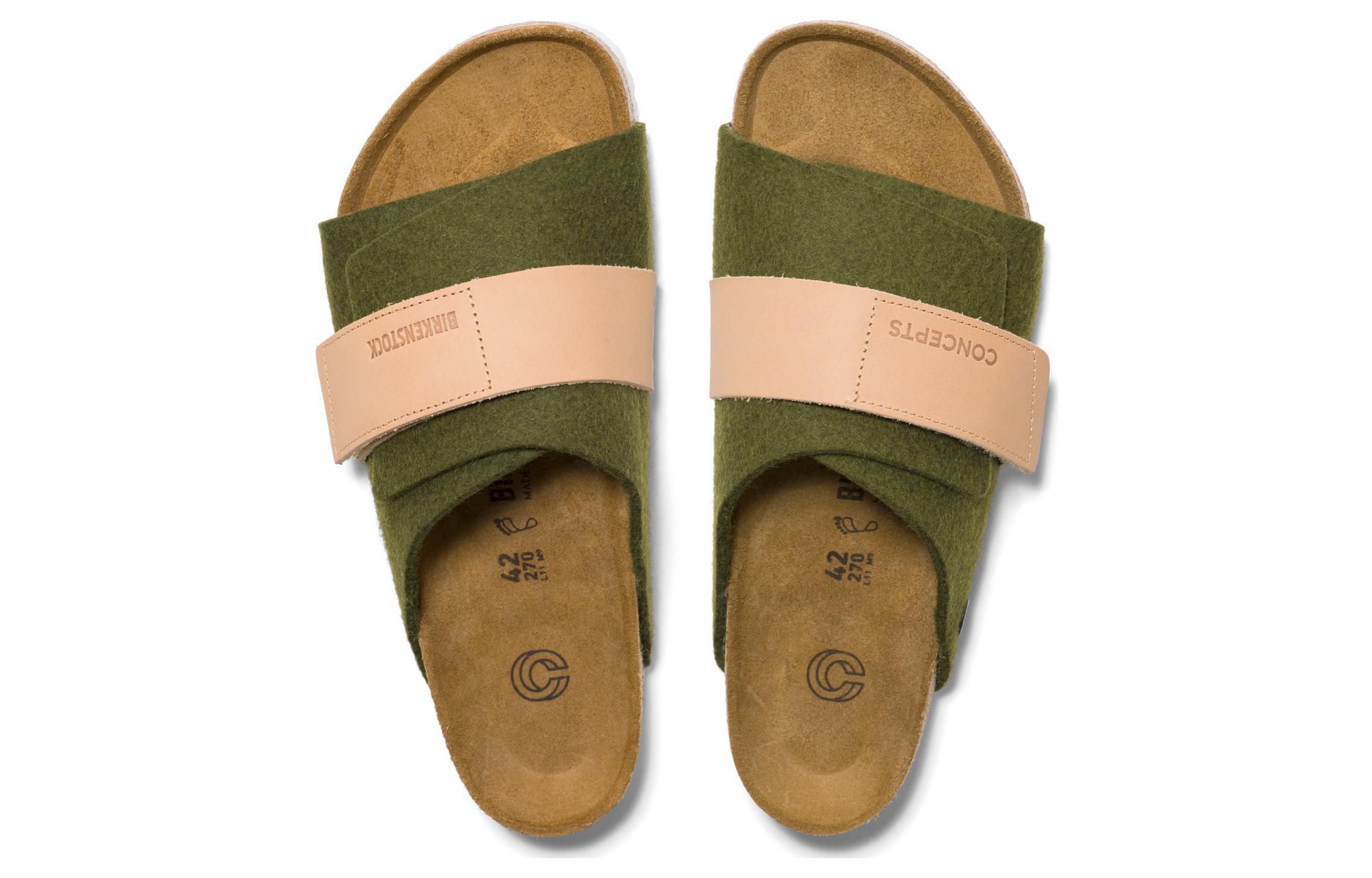 Details for (W) (女性用) コンセプト×ビルケンシュトック キョウト 'オリーブフェルト' 1026270 1026270