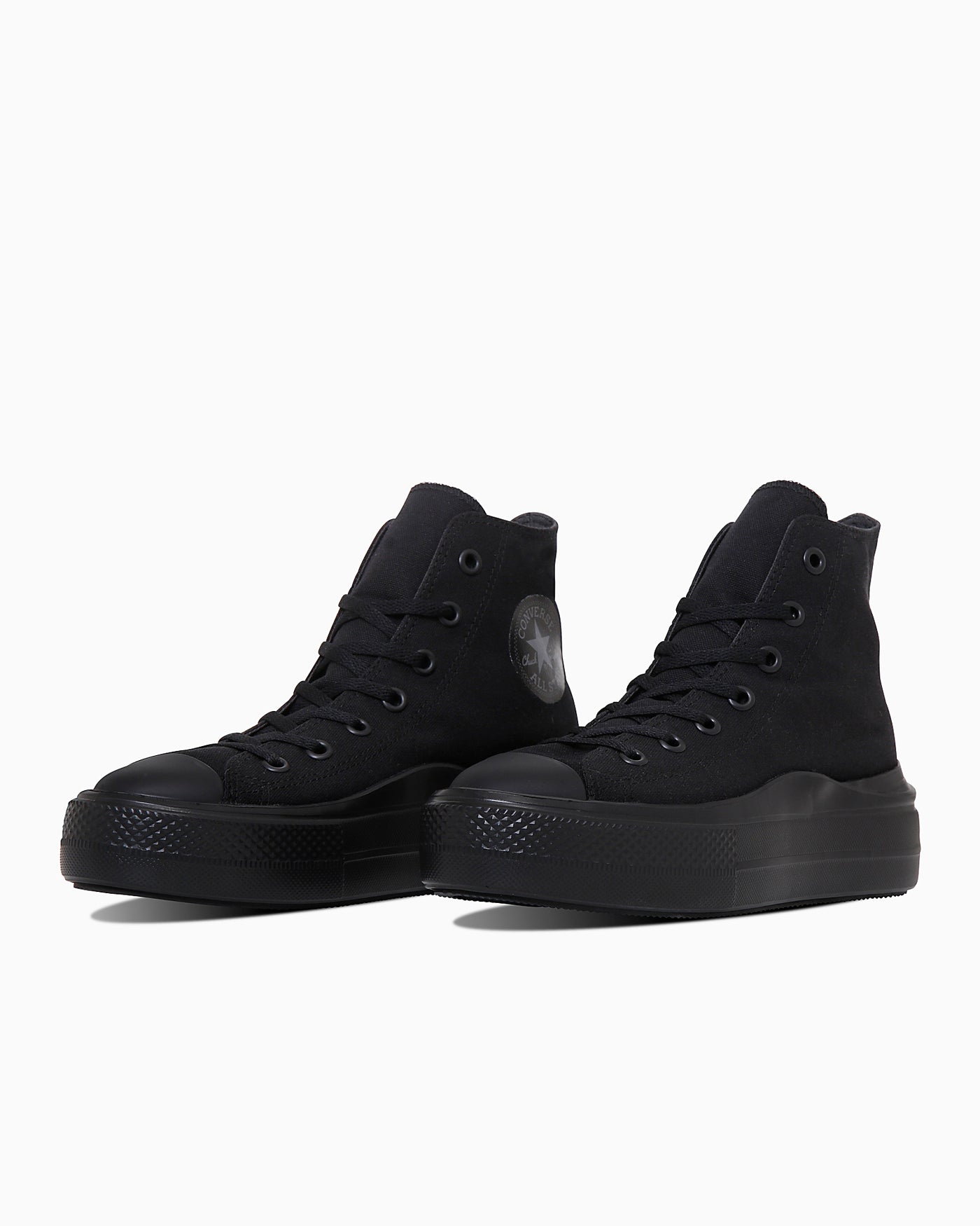 (Women) Converse All-Star Light PLTS 2 High-top Sneakers Black Monochrome 31313270