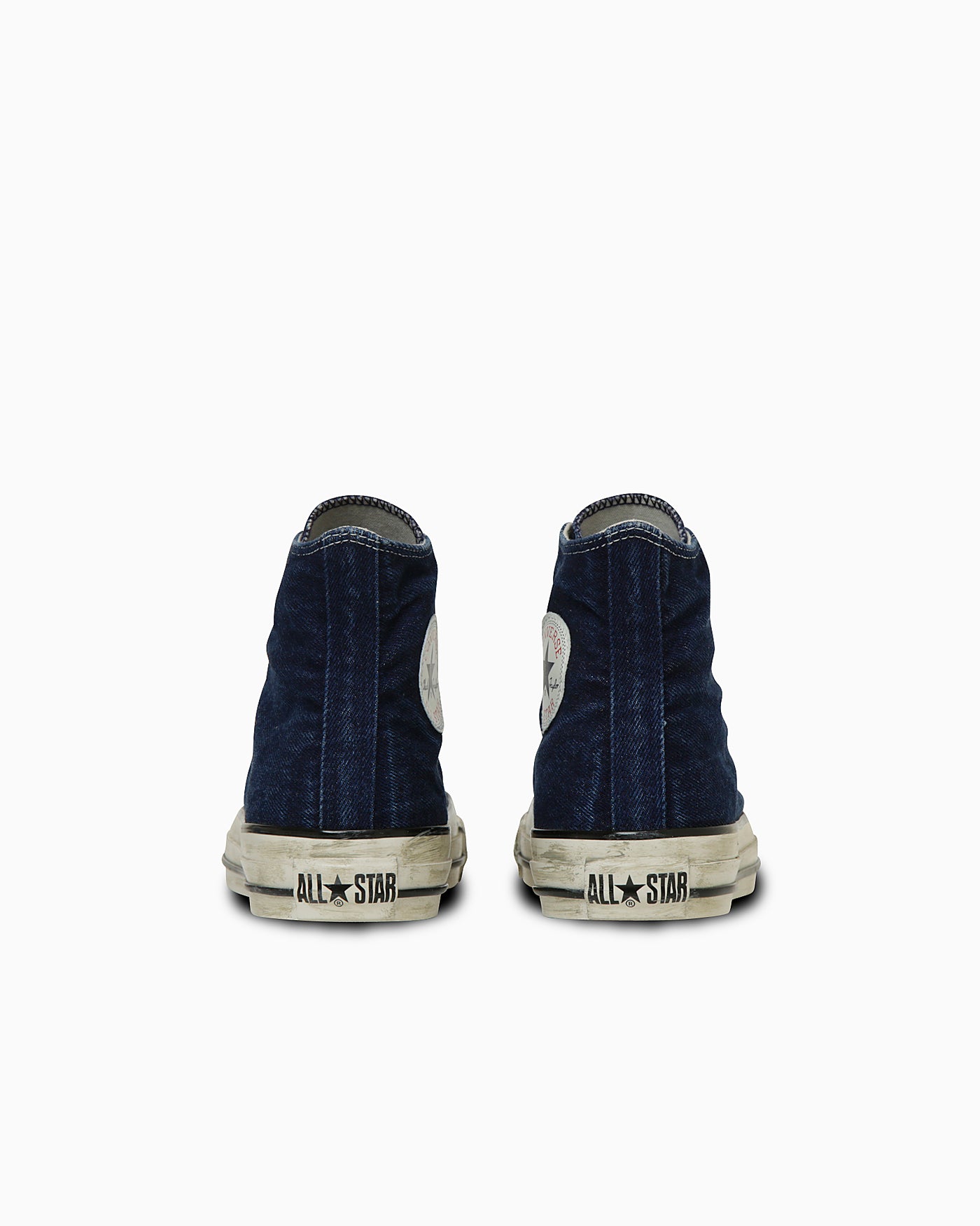Shop (W) コンバース オールスター エイジド フェード デニム ハイトップ スニーカー ネイビー 31315220