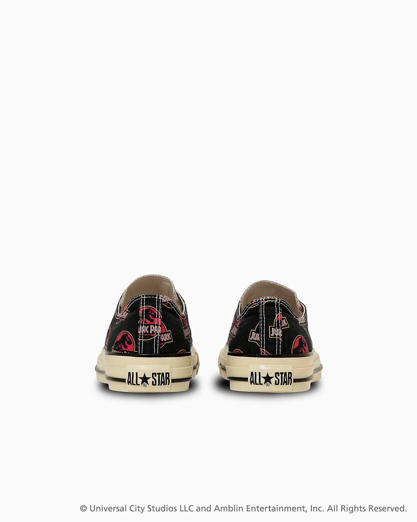 Shop (W) Converse All Star Jurassic Park Low Top Hitam Sneakers 31315580