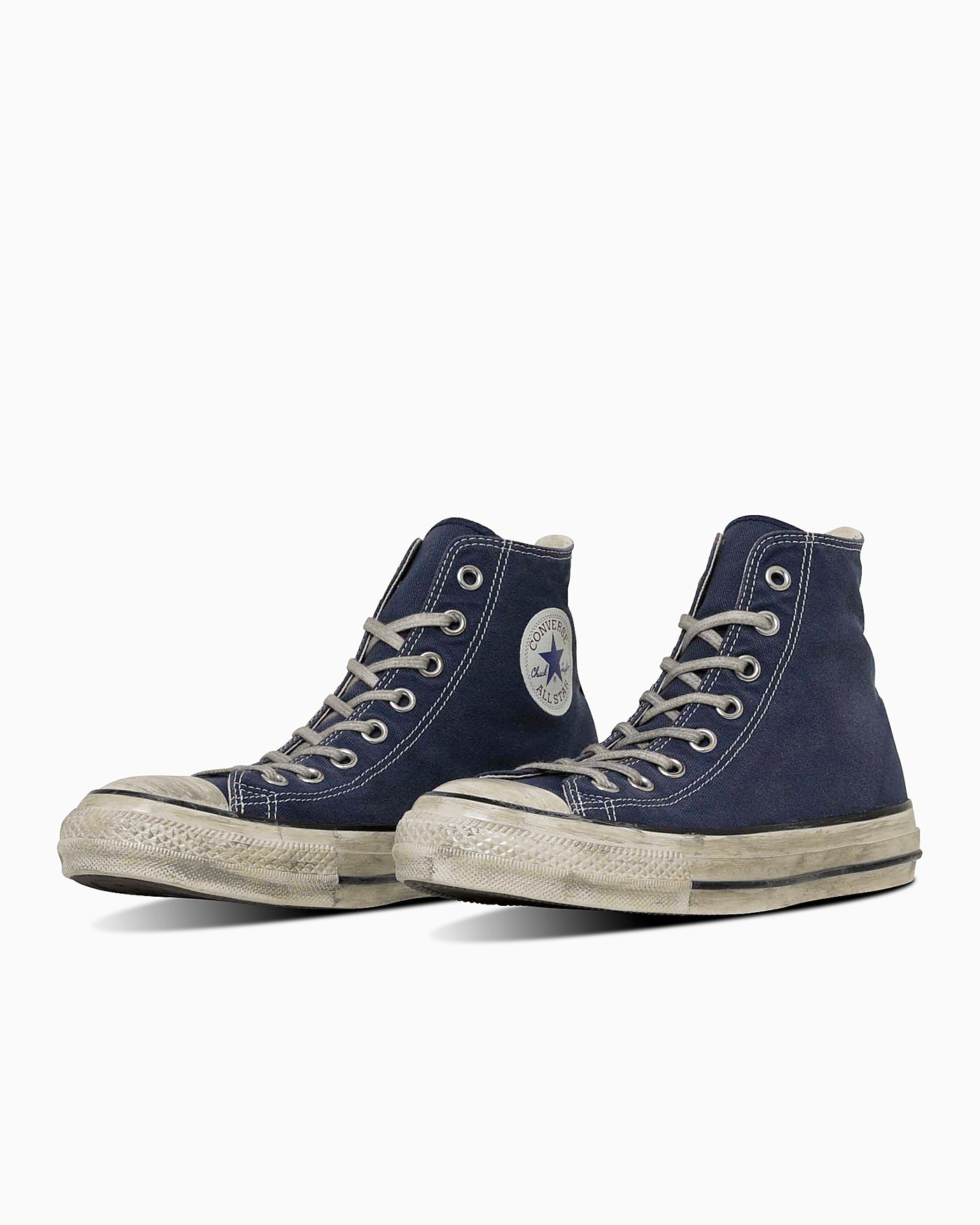Converse All Star Aged White High-Top Sneakers Faded Navy 31314080