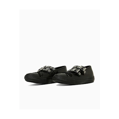 (W) Converse All Star BL Many Eyelets Ox Sneakers Black
