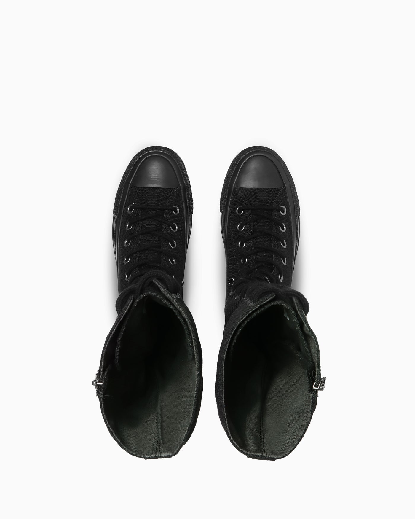 (W) Converse All Star Chunk Z XX-High Top Sneakers Black monochrome 圖 4