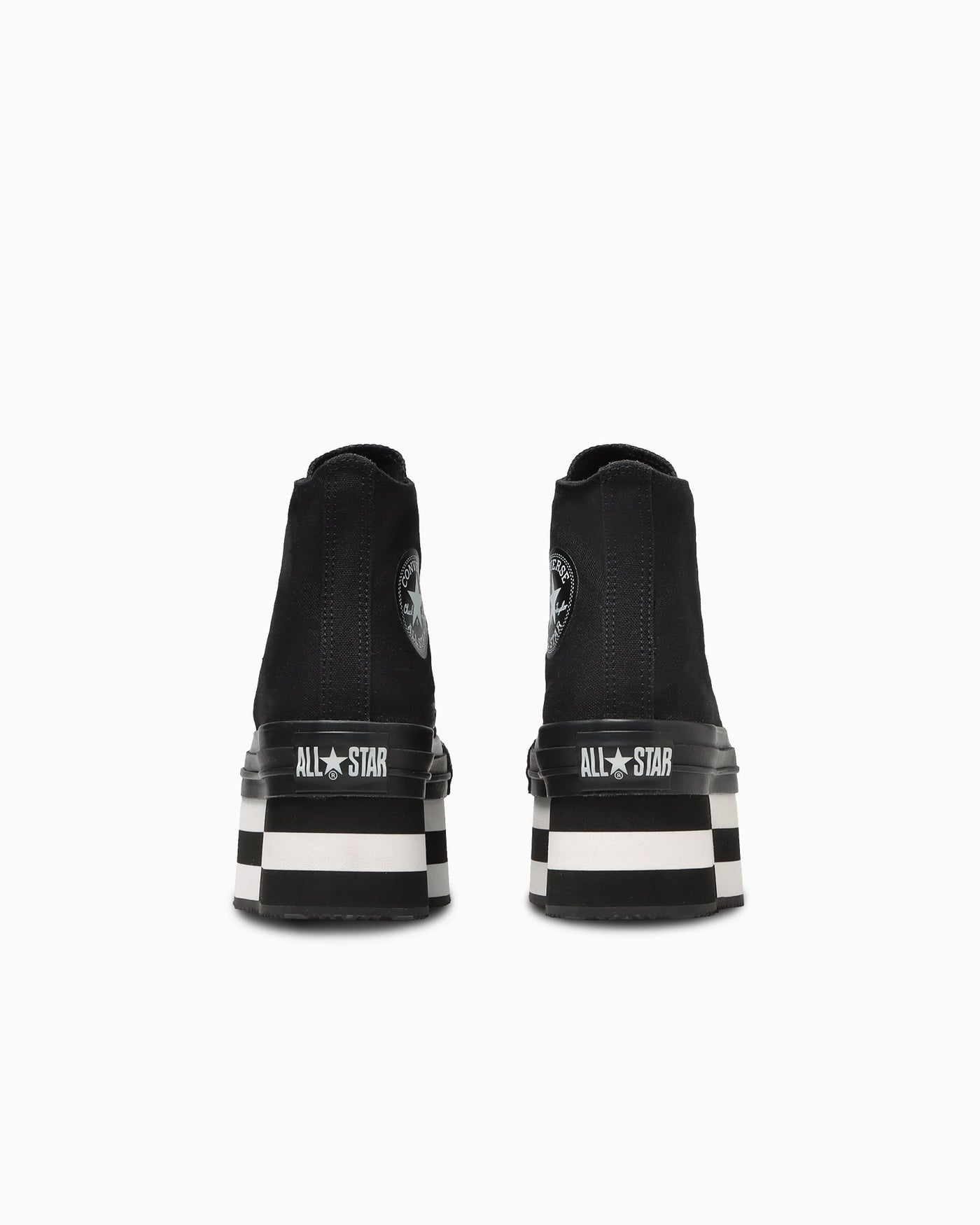 Shop (W) Converse All Star 厚底拼接高筒運動鞋 白/黑 31312751