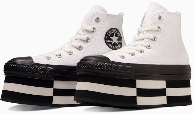 (Women) Converse All Star Chunkyblock High Top Sneakers White/Black 31312750 Buy (Women) Converse All Star Chunkyblock High Top Sneakers White/Black 31312750