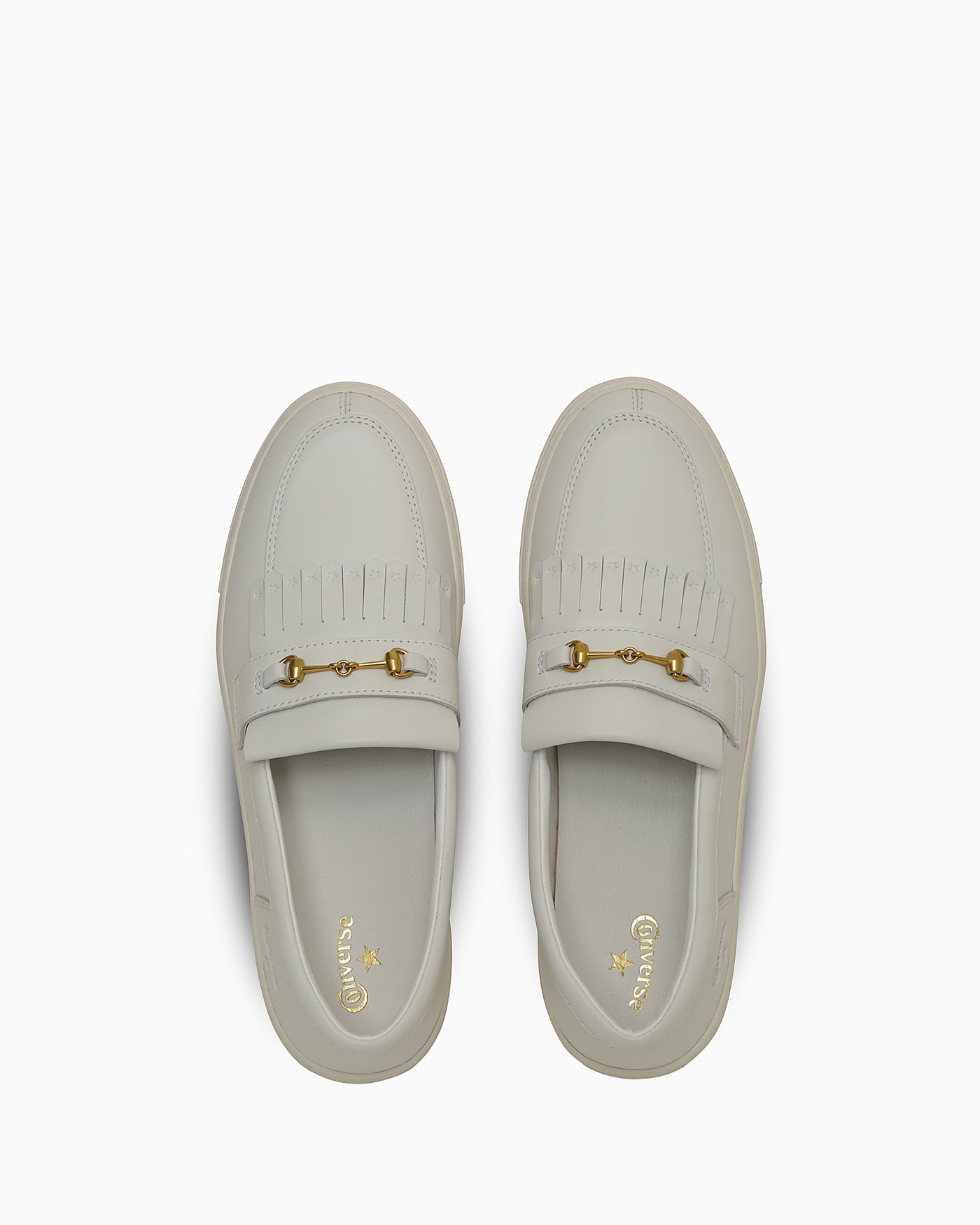 Lookbook (W) 컨버스 올스타 쿠페 GB 로퍼 스니커즈 오프화이트/골드 38002060