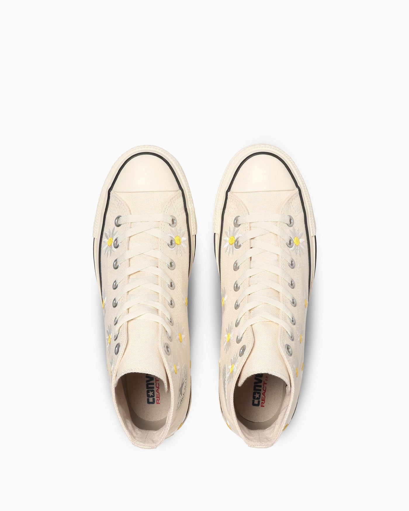 Lookbook (W) Converse All Star Daisyflower High Top Zapatillas Blancas Vintage 31312220