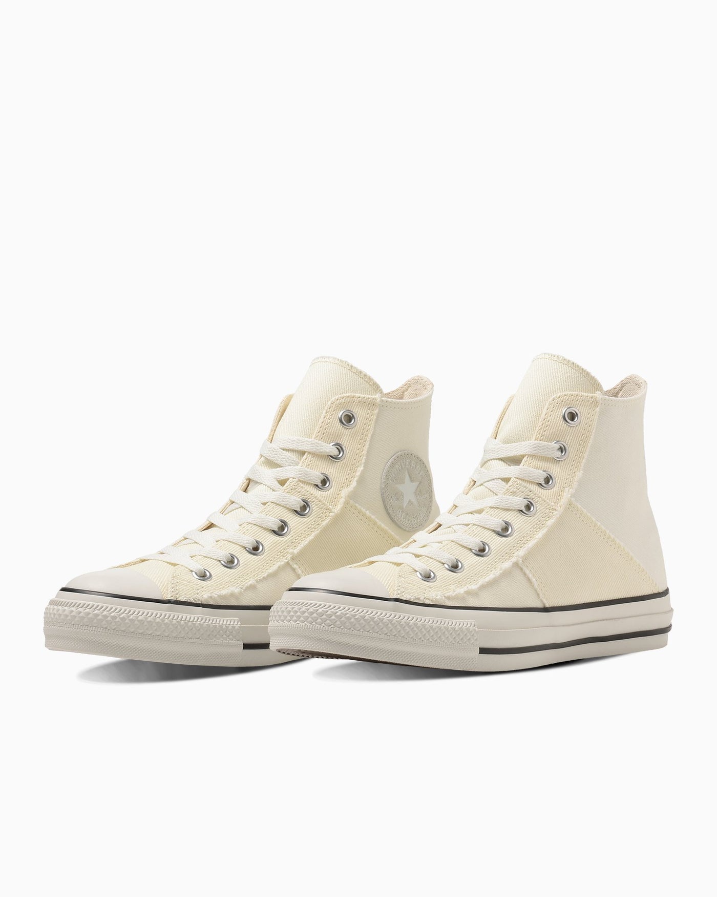 Converse All Star Denimpatchwork Hi-Top Sneakers White