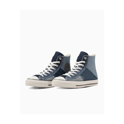 Converse All Star Denimpatchwork Hi-Top Sneakers White