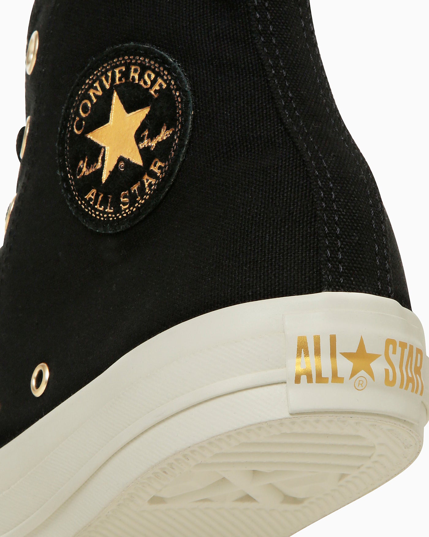 Converse All Star Gold Logo Patch High Top Sneakers Golden Brown 圖 7