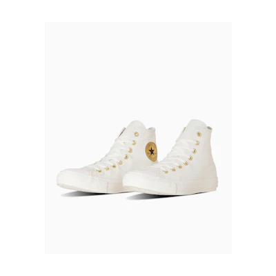 Converse All Star Gold Patch High-Top Sneakers Black/Gold