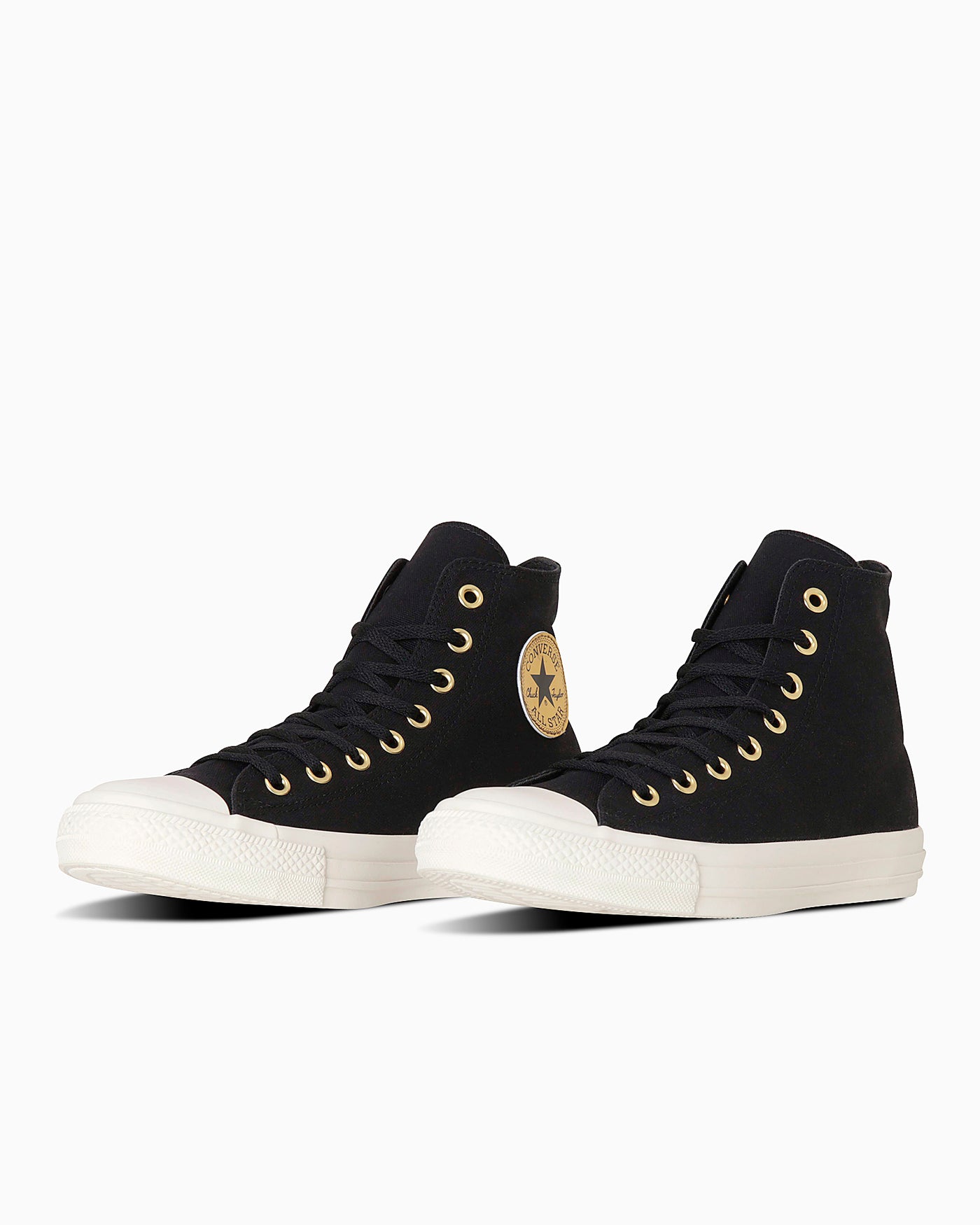 Converse All Star Goldpatch High Tops Black/Gold