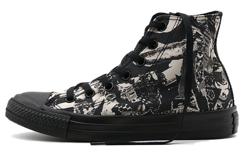 (W) Converse Chuck Taylor All Star High Top 'Parchment Print Black'