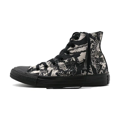 (W) Converse Chuck Taylor All Star High Top 'Parchment Print Black'