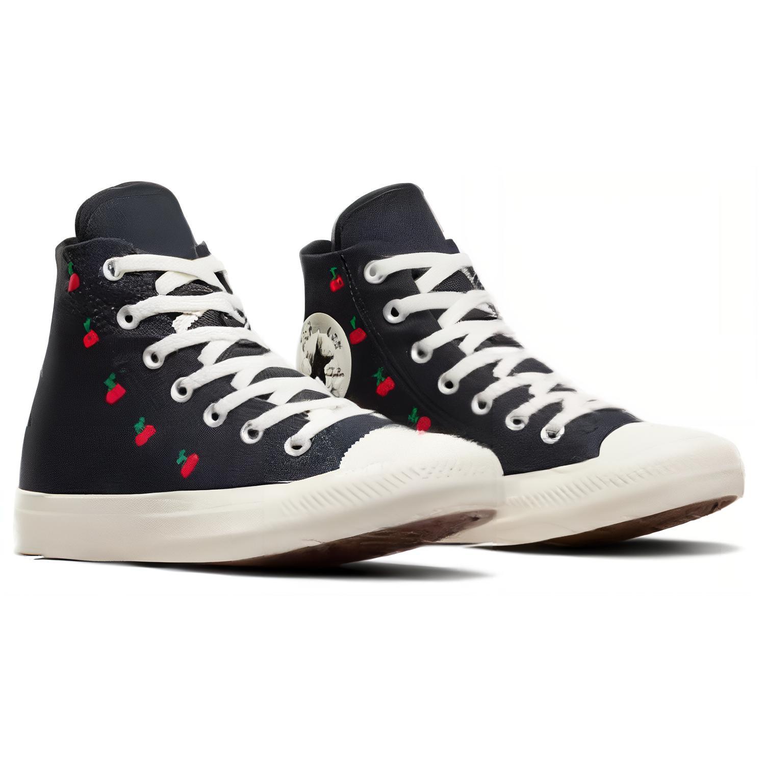 Lookbook Converse All Star 休閒百搭 耐磨減震 高筒 帆布鞋 女款 黑色