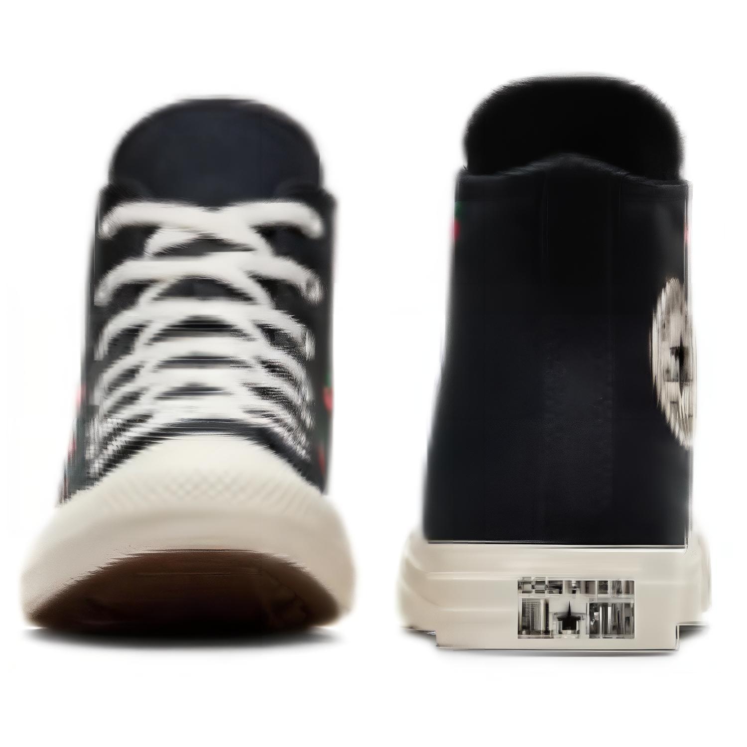 Shop Converse All Star 休閒百搭 耐磨減震 高筒 帆布鞋 女款 黑色