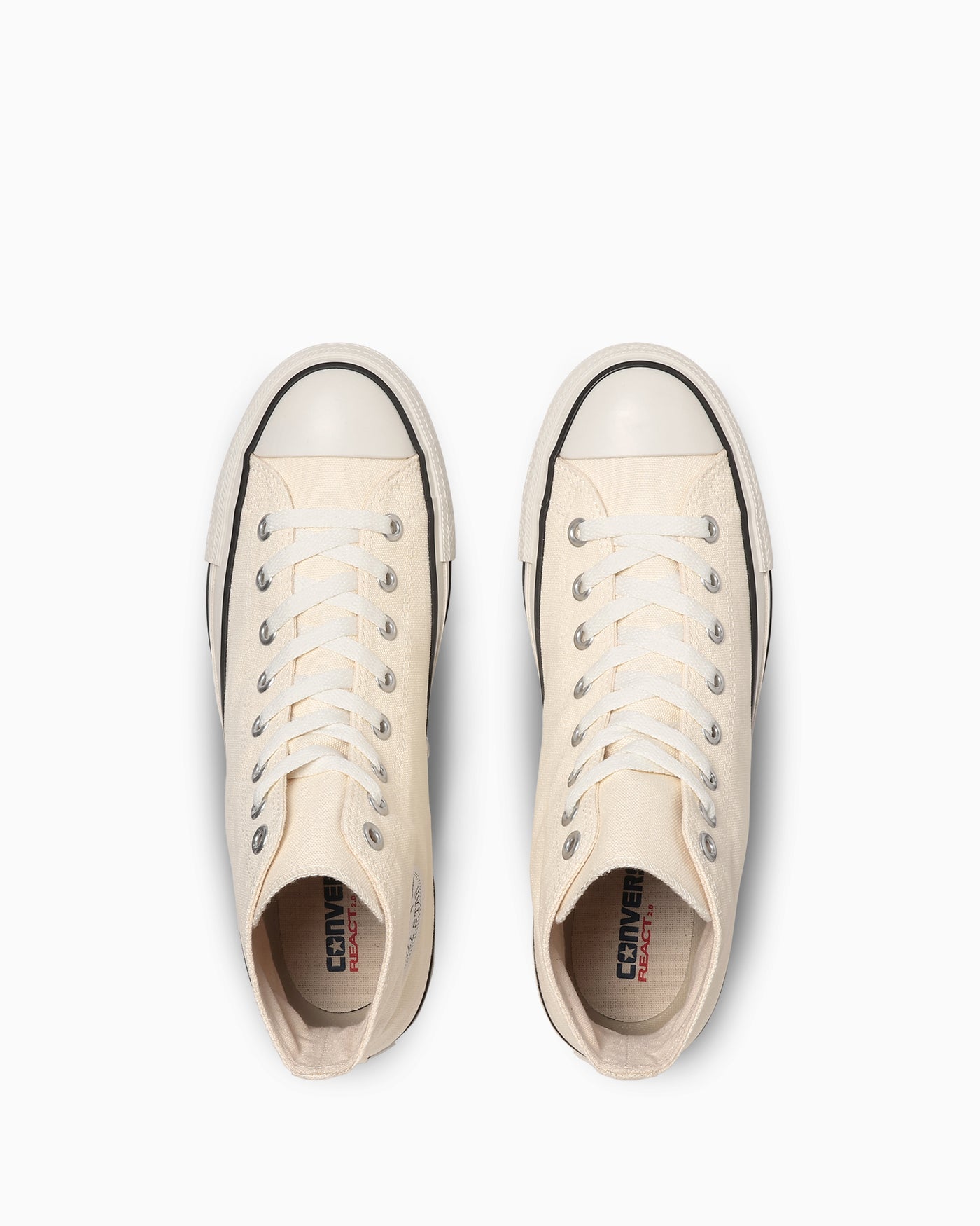 Lookbook (W) 컨버스 올스타 하이탑 스니커즈 오트밀크 31311850