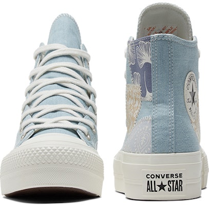 (W) Converse Chuck Taylor All Star Lift Platform High 'Denim Patchwork' Wanita A06821C Shop (W) Converse Chuck Taylor All Star Lift Platform High 'Denim Patchwork' Wanita A06821C