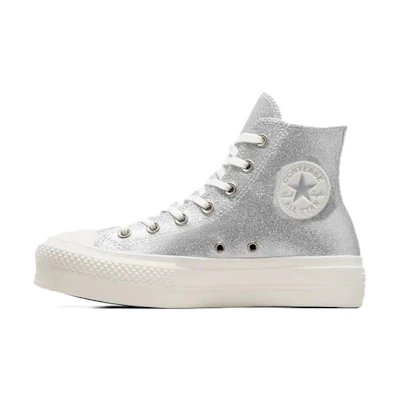 (W) Converse Chuck Taylor All Star Lift Hi 'Silver'