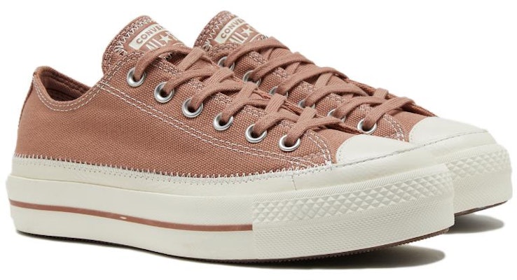 Converse All Star Lift 舒適氣質輕便 耐磨防滑 低筒 帆布鞋 女款 棕色 Lookbook Converse All Star Lift 舒適氣質輕便 耐磨防滑 低筒 帆布鞋 女款 棕色