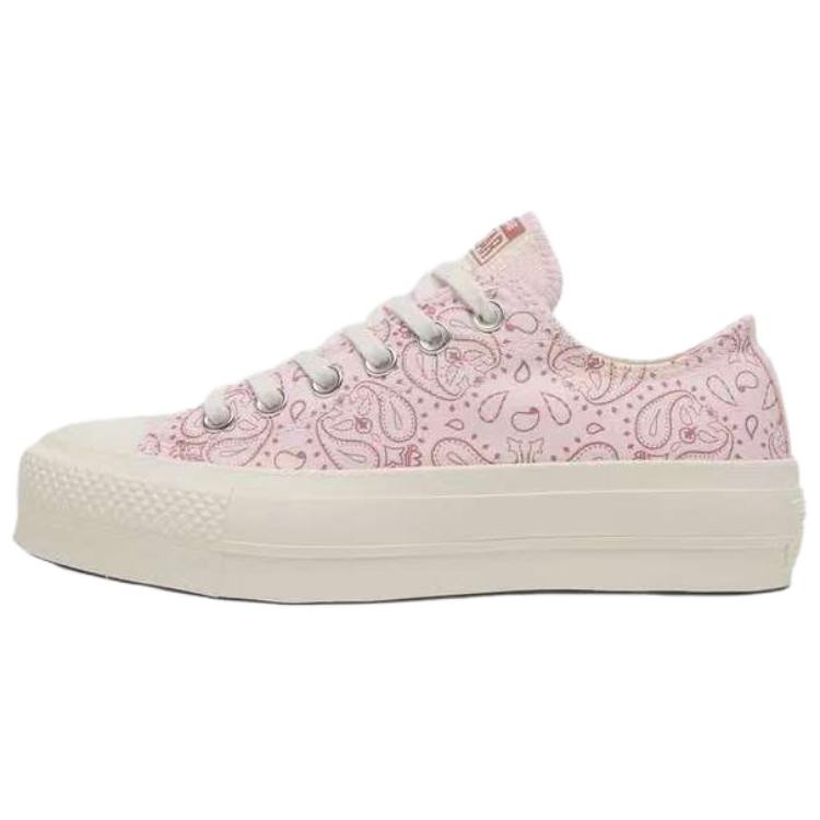 (Women) Converse All Star Lift Paisley Pink Low-Top Canvas Shoes Women Comfortable Casual A15754C
