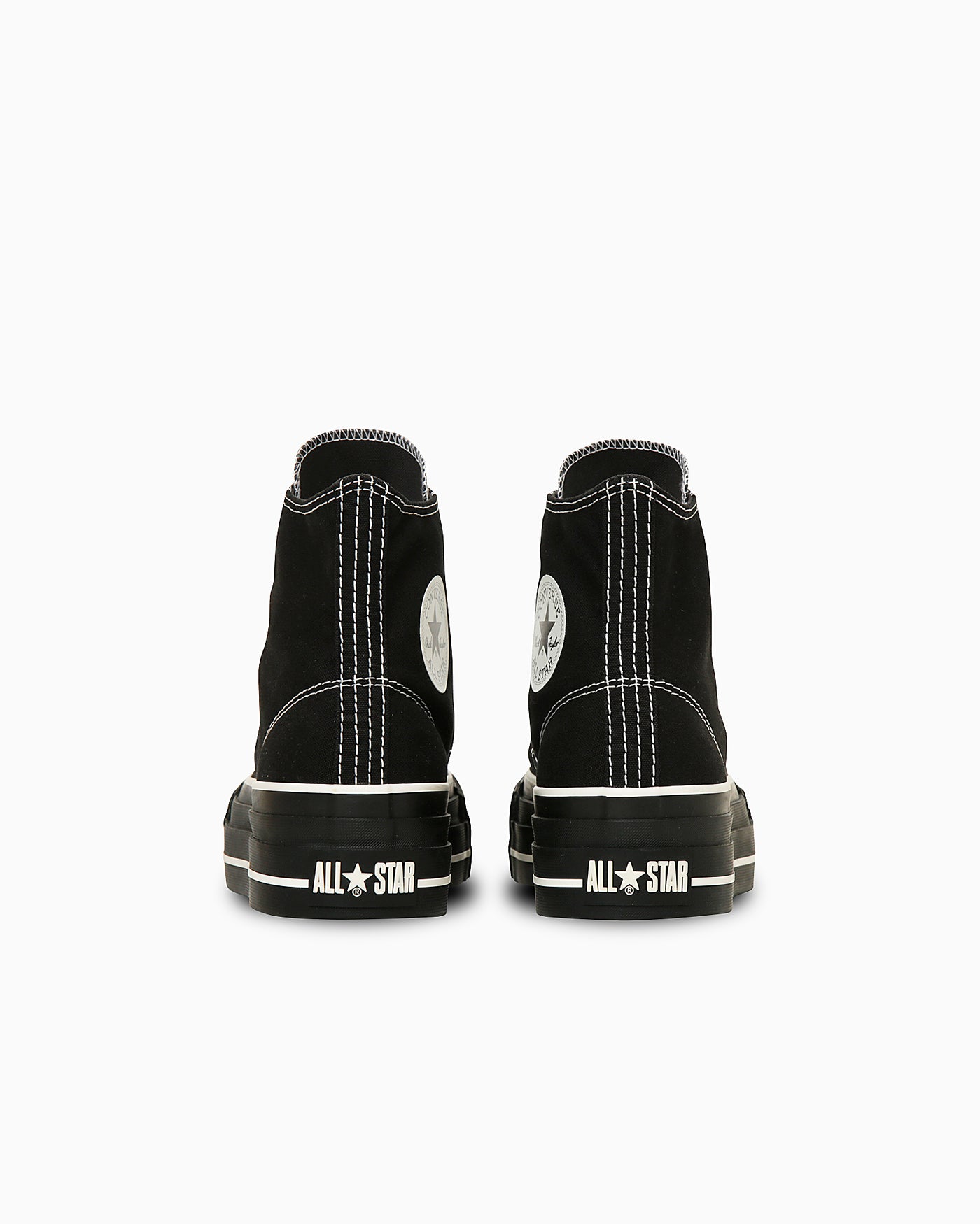 Converse All Star Lifted Overtape High-Top Sneakers Black/Black 圖 4