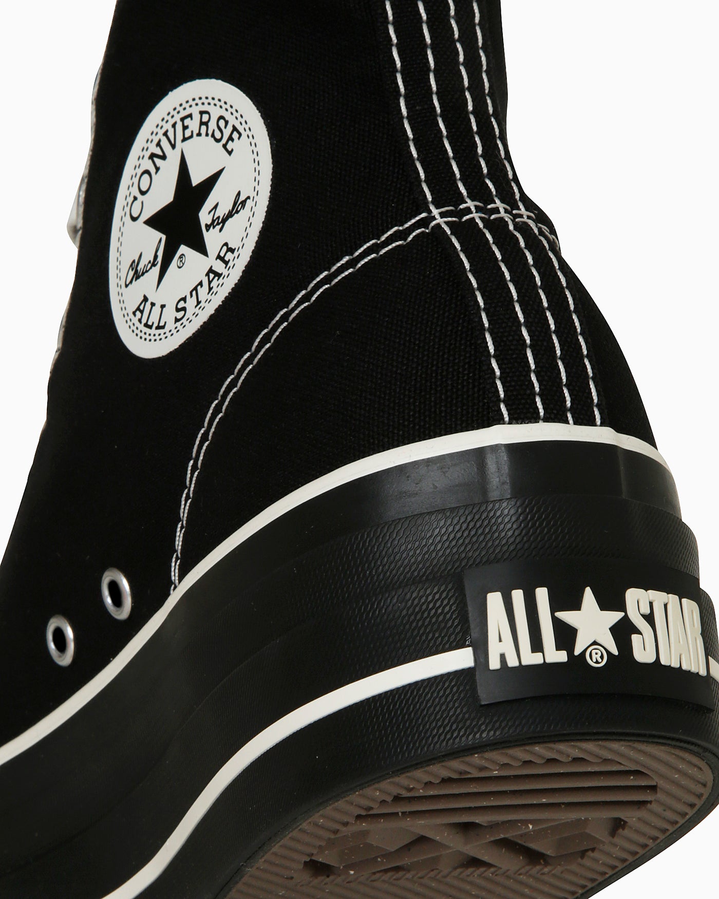 Converse All Star Lifted Overtape High-Top Sneakers Black/Black 圖 7
