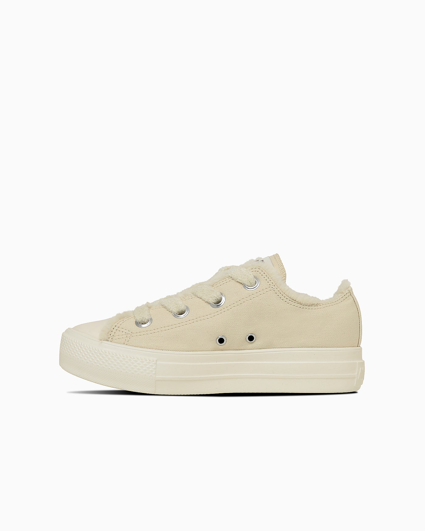 (Women) Converse All Star Light Big Eyelets Many Boa Ox Cream 31315891