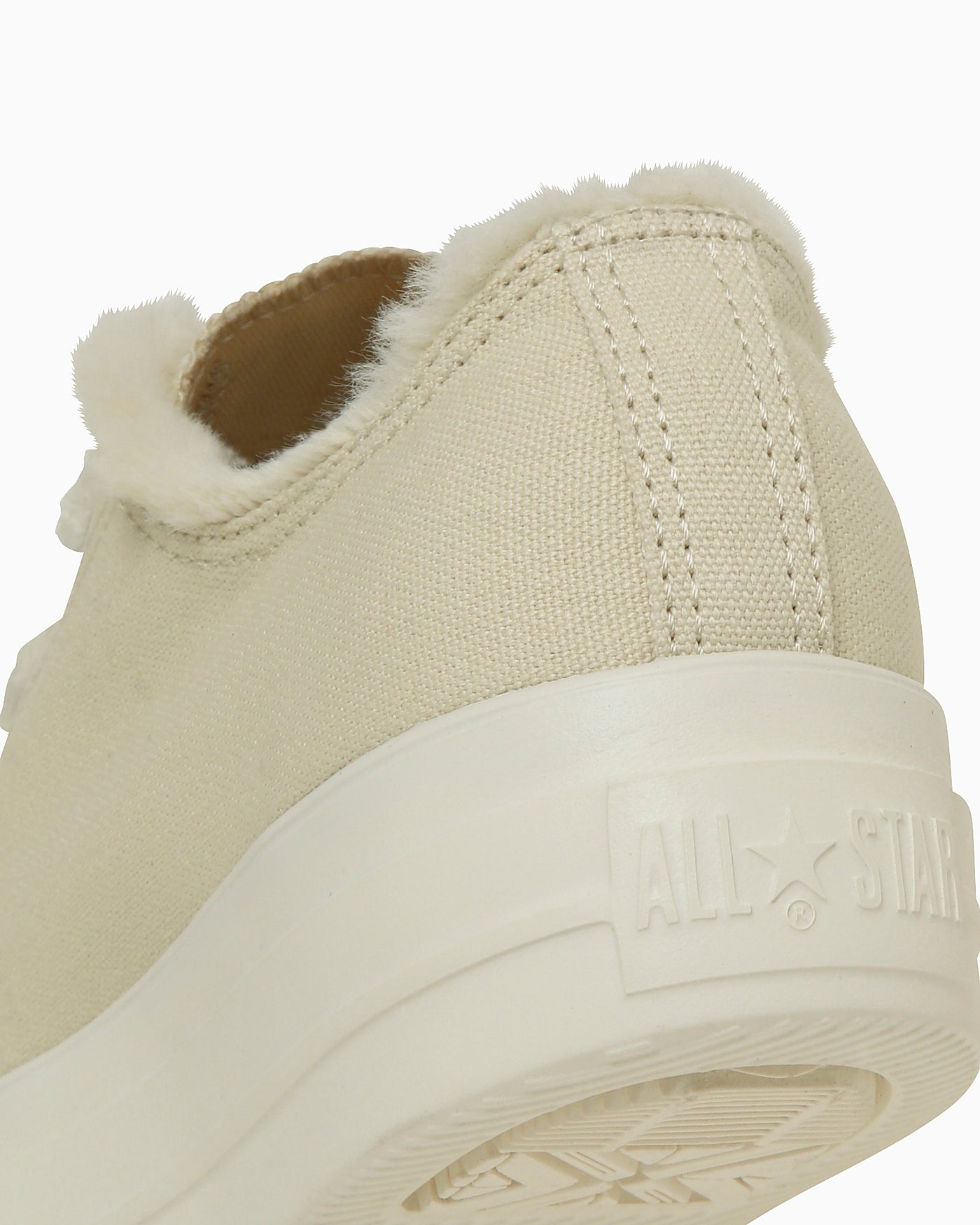 Cheap (W) 匡威All Star Light大鞋带珍珠绒面奶油色低帮鞋 31315891