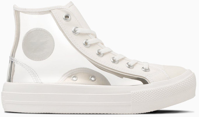 (Women) Converse All Star Light Platform Clear Material High-Top Shoes White 31312020 Order (Women) Converse All Star Light Platform Clear Material High-Top Shoes White 31312020