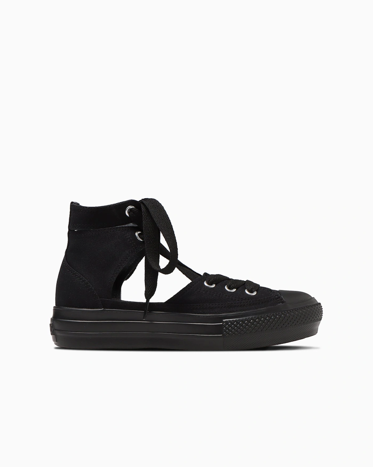 (Women) Converse All Star Light Platform Ghillie Hi Sneakers Black Monochrome