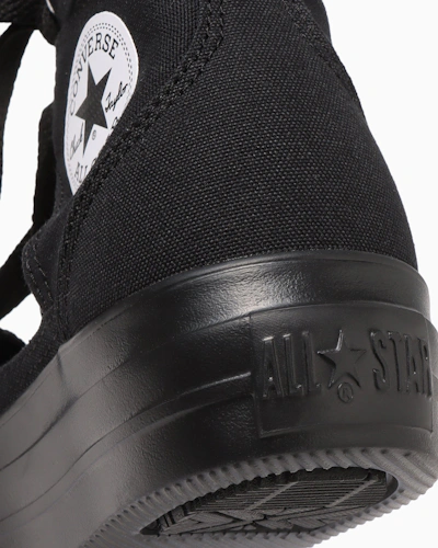 (Women) Converse All Star Light Platform Ghillie Hi Sneakers Black Monochrome