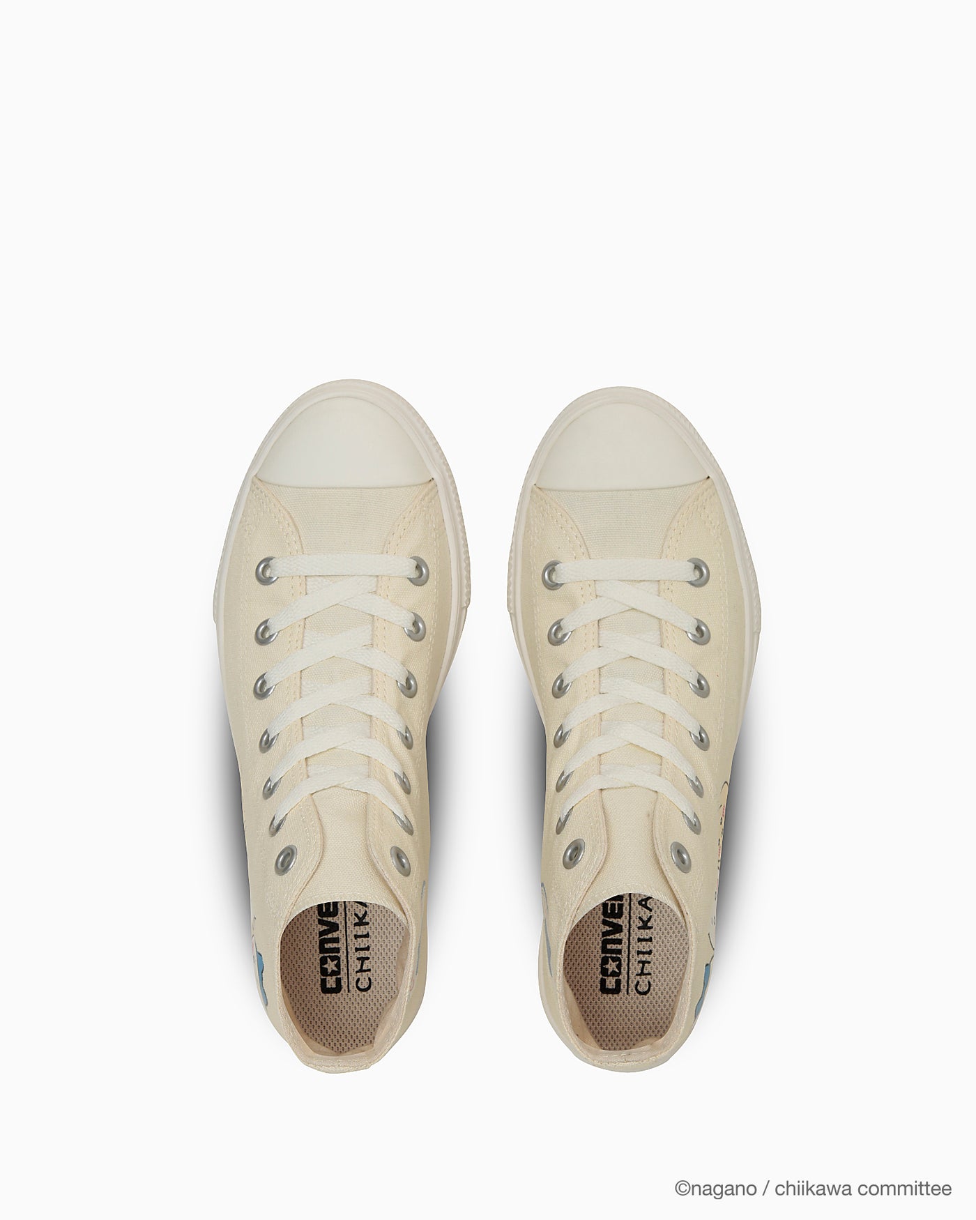 Lookbook (W) 匡威All Star轻便厚底高帮‘Chiikawa’奶油色 31315240