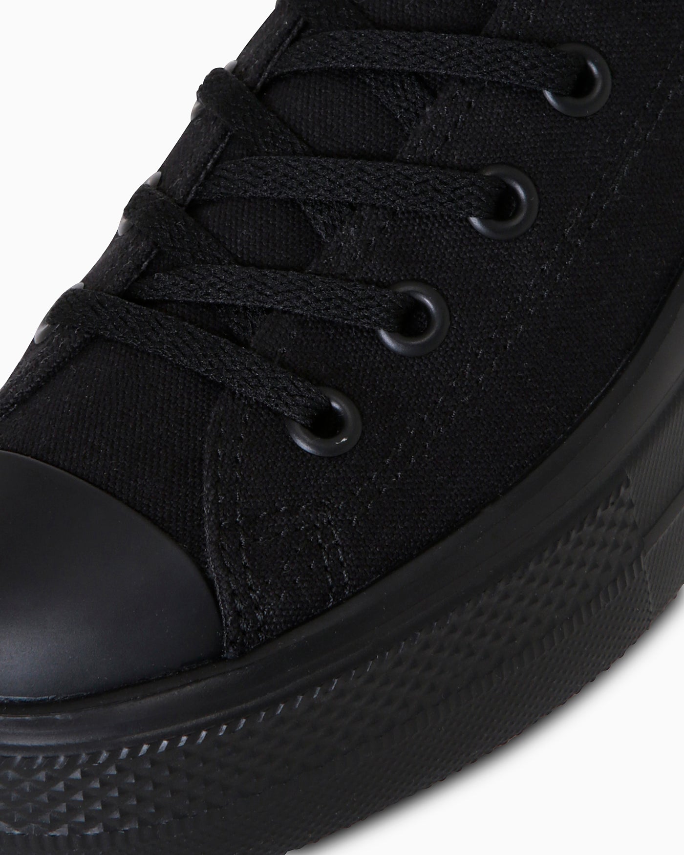 Details for (W) コンバース オールスター ライト プラットフォーム II ロー OX スニーカー ブラック モノクローム 31313280