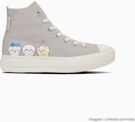 (W) コンバース オールスター ライト プラットフォーム PT HI "ちいかわ" クリーム 31315242 Order (W) コンバース オールスター ライト プラットフォーム PT HI "ちいかわ" クリーム 31315242