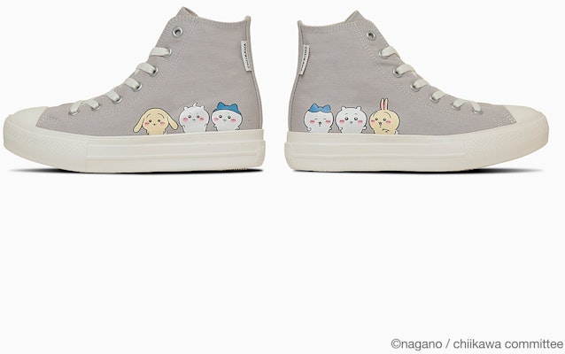 (W) コンバース オールスター ライト プラットフォーム PT HI "ちいかわ" クリーム 31315242 1