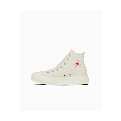 (W) Converse All Star Light Platforms High Top Sneakers Off-White