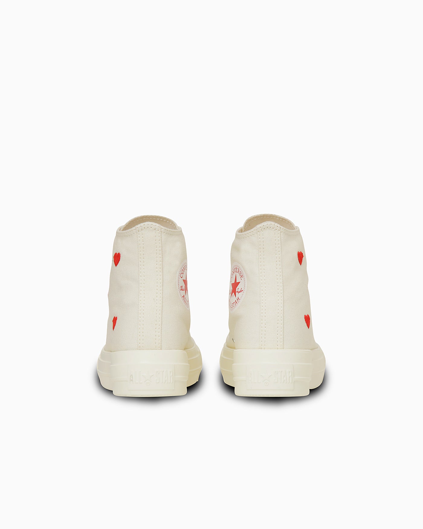 Shop (W) Converse All Star Light Platforms High Top Sneakers Off-White Putih Tulang 31313730