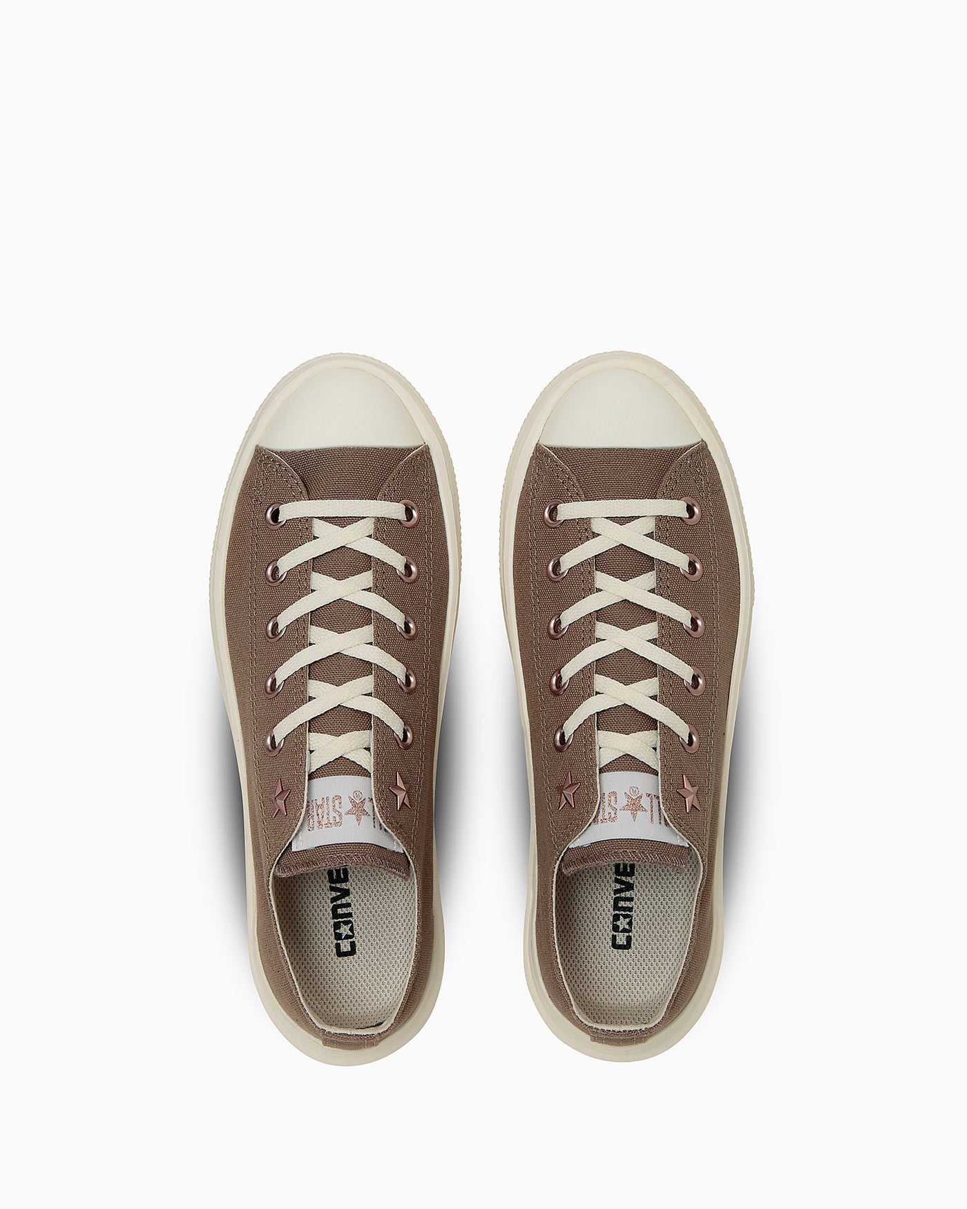 Lookbook (W) Converse All Star Light PLTS II PG Ox Sneakers Greige abu-abu beige sneakers. 31314910