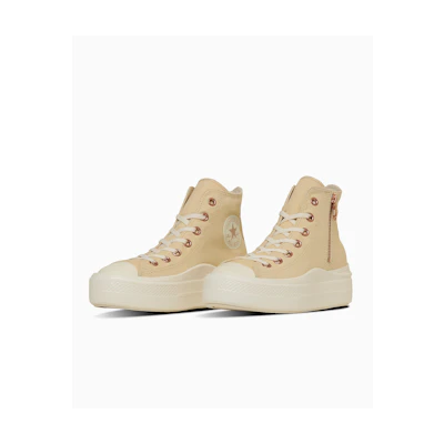 (W) Converse All Star Light PLTS II Z Hi Sneakers Cream