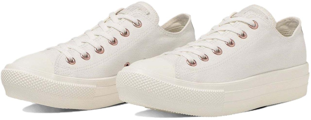 (W) Converse All Star Light PLTS PointSuede Ox 'Putih Edisi Jepang' 31312002 Lookbook (W) Converse All Star Light PLTS PointSuede Ox 'Putih Edisi Jepang' 31312002