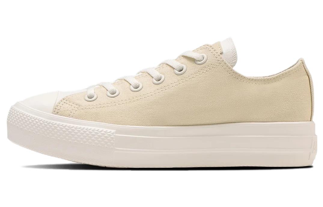 Buy 匡威 All Star Light PLTS TC OX 舒適百搭 耐磨透氣 低幫 帆布鞋 女款 米白色