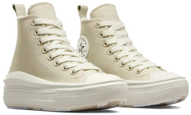 (Women) Converse All Star Move High 'Beige Canvas' A09100C Lookbook (Women) Converse All Star Move High 'Beige Canvas' A09100C