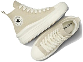 Converse All Star Move 防滑耐磨 高筒 帆布鞋 女式 米色 Shop Converse All Star Move 防滑耐磨 高筒 帆布鞋 女式 米色