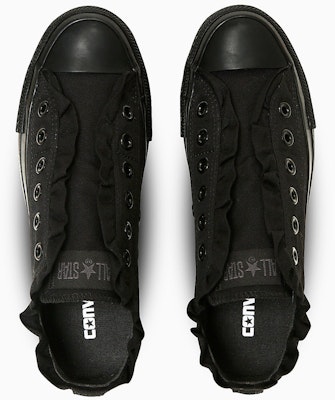 (W) 컨버스 올스타 OX 플랫폼 프릴 슬립 스니커즈 블랙 모노크롬 31315410 Lookbook (W) 컨버스 올스타 OX 플랫폼 프릴 슬립 스니커즈 블랙 모노크롬 31315410