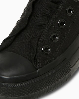 (W) 컨버스 올스타 OX 플랫폼 프릴 슬립 스니커즈 블랙 모노크롬 31315410 Details for (W) 컨버스 올스타 OX 플랫폼 프릴 슬립 스니커즈 블랙 모노크롬 31315410