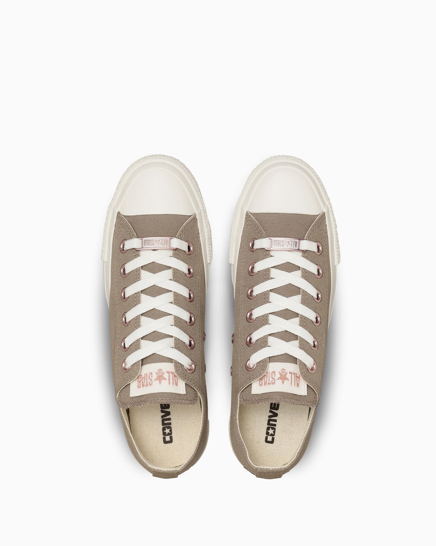 Shop (W) Converse All Star Plateaus Logo Deubre PG Ox Color Taupe 31317270
