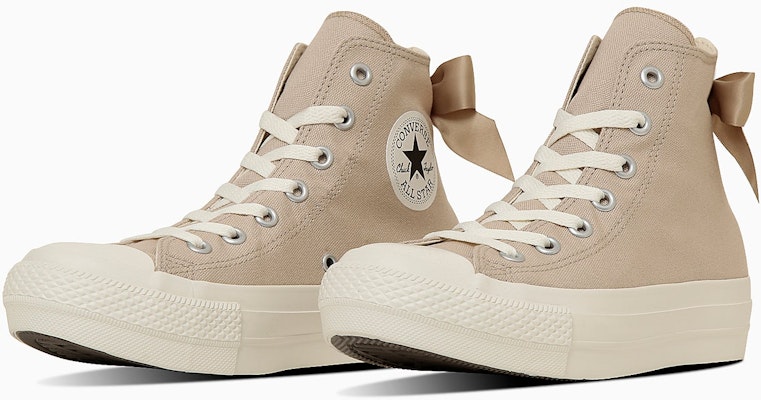 (Women) Converse All Star Platform Back Ribbon High-top Sneakers Smoky Beige 31315930 Buy (Women) Converse All Star Platform Back Ribbon High-top Sneakers Smoky Beige 31315930