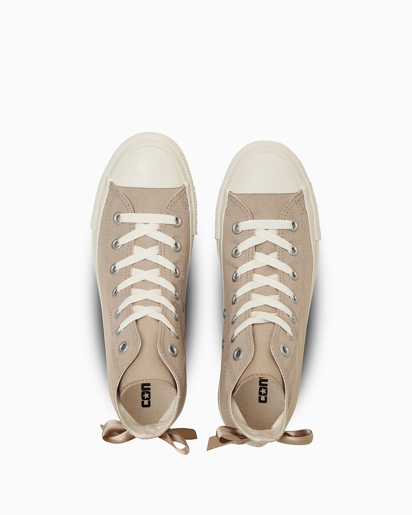 Lookbook (W) Converse All Star 厚底後綁帶高筒帆布鞋 煙霧米色 31315930